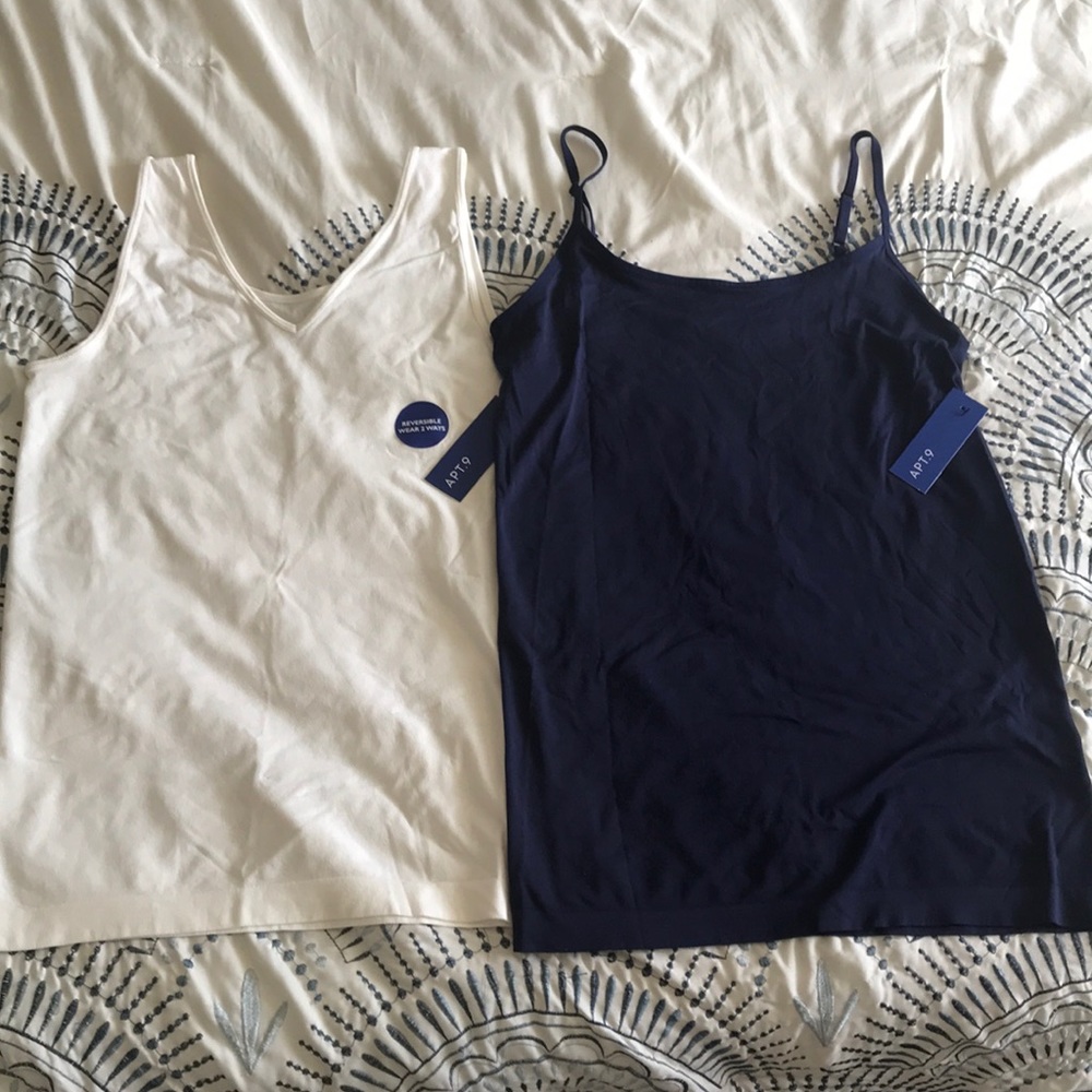 Two NWT Apt. 9 tank top undershirts